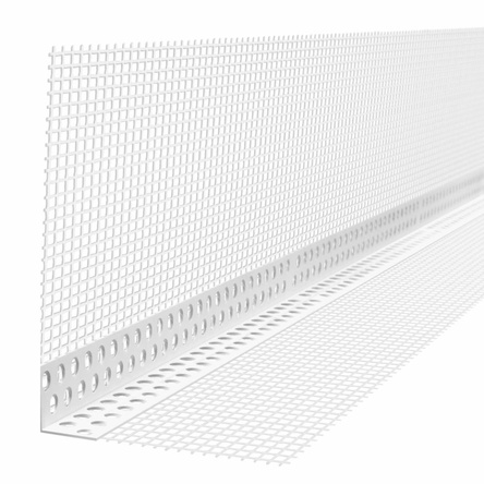 ПВХ профиль угловой 10х15 с армирующей стеклосеткой