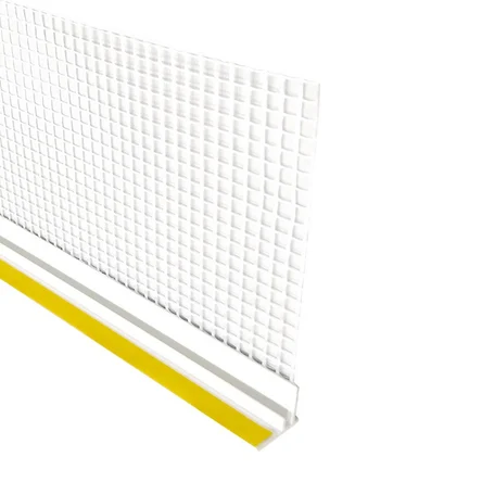 Оконный примыкающий профиль 6мм с пыльником